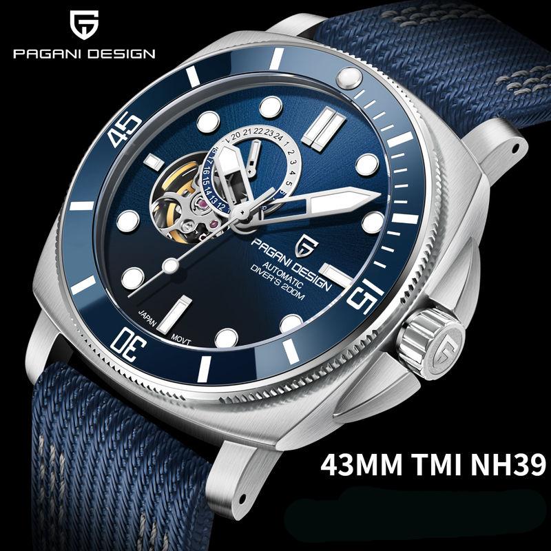 PAGANI DESIGN Brand Sports Men Mechanical Watch Fashion Sapphire  200M Waterproof Automatic Timecode Relogio Masculino 2022 New