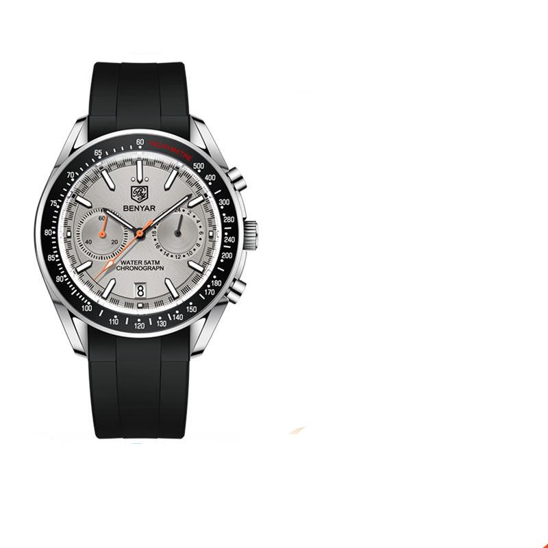 2023 New BENYAR Moon Watch For Men Luxury Quartz Chronograph Men Watches Sports Waterproof Automatic Luminous Clock Reloj Hombre