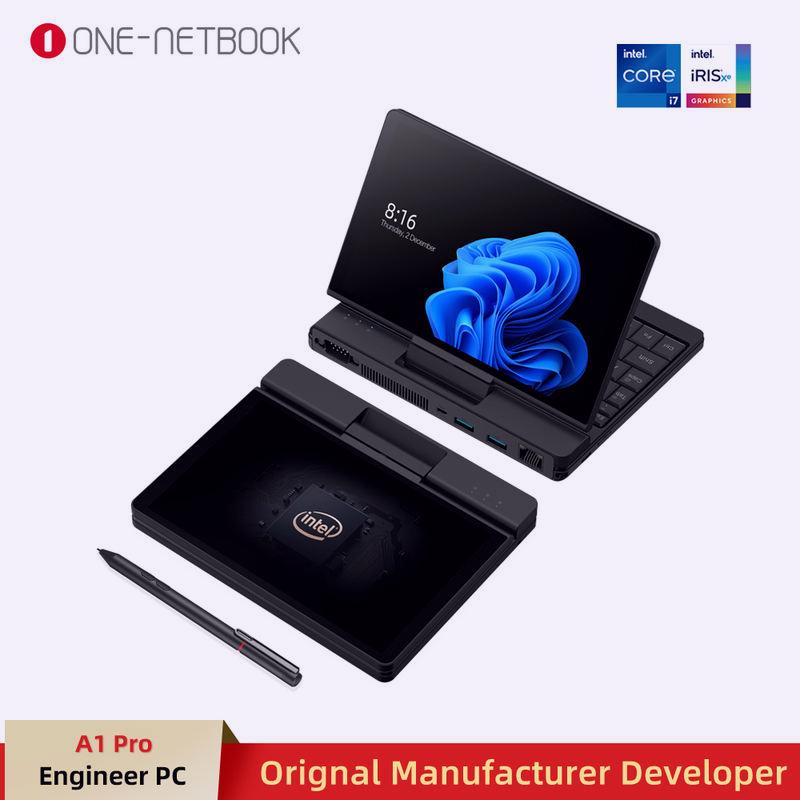 Original One-Netbook A1 Pro Engineer PC Mini Laptop 7 " Pocket Computer 16G 512G SSD Core i5-1130G7 i7-1160G7 Notebook Win11